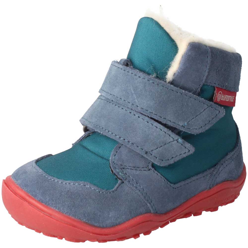 Eisbär Klettstiefel Tex Wolle meerblau