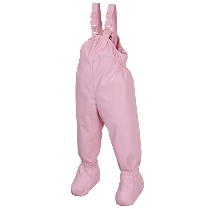 Babybuddy Regenhose mit Fuß rosa