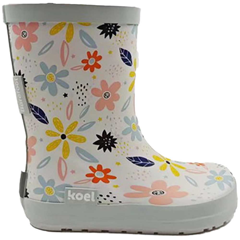 Gummistiefel Barefoot white flowers