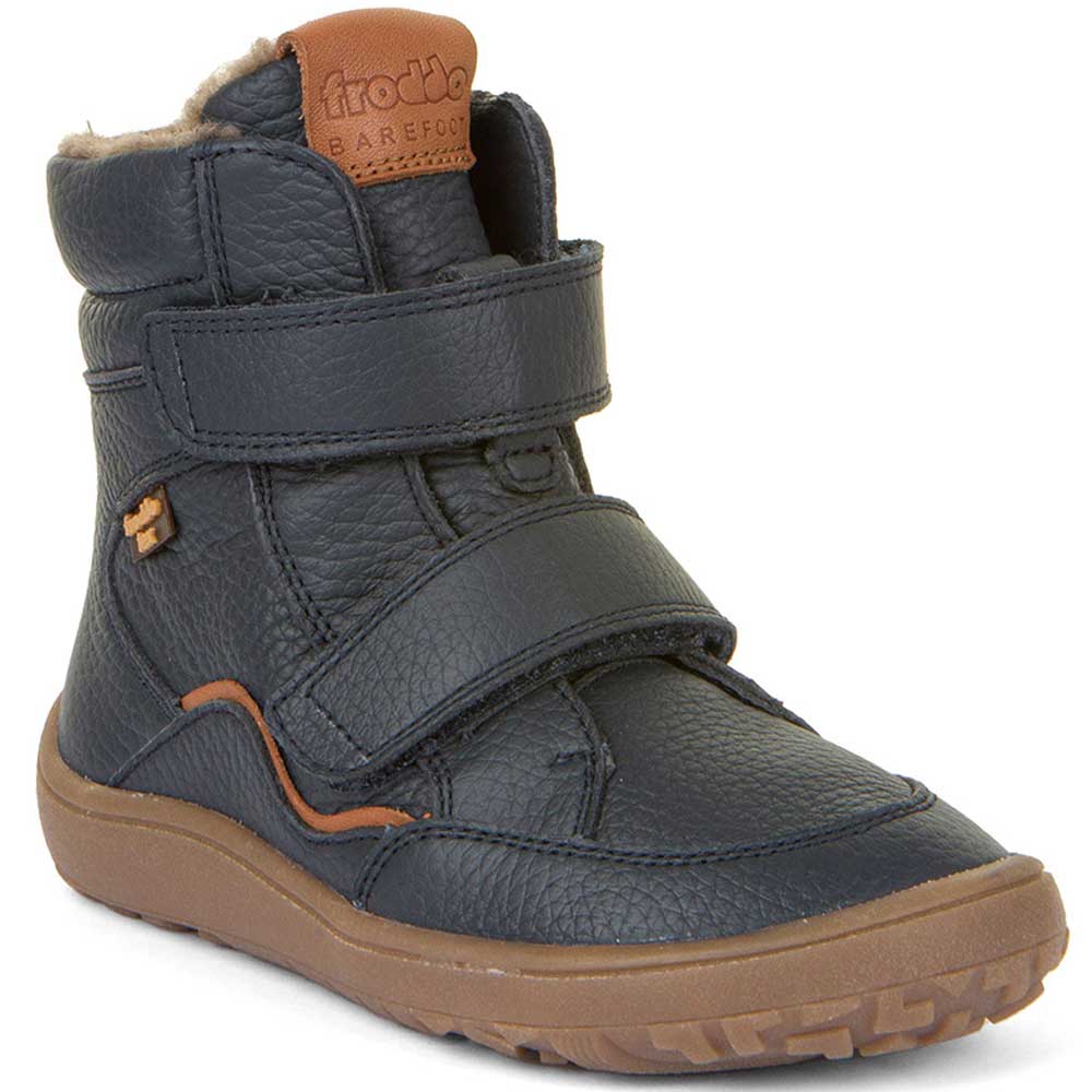 Barefoot Klettstiefel Winter Tex Nappa dark blue