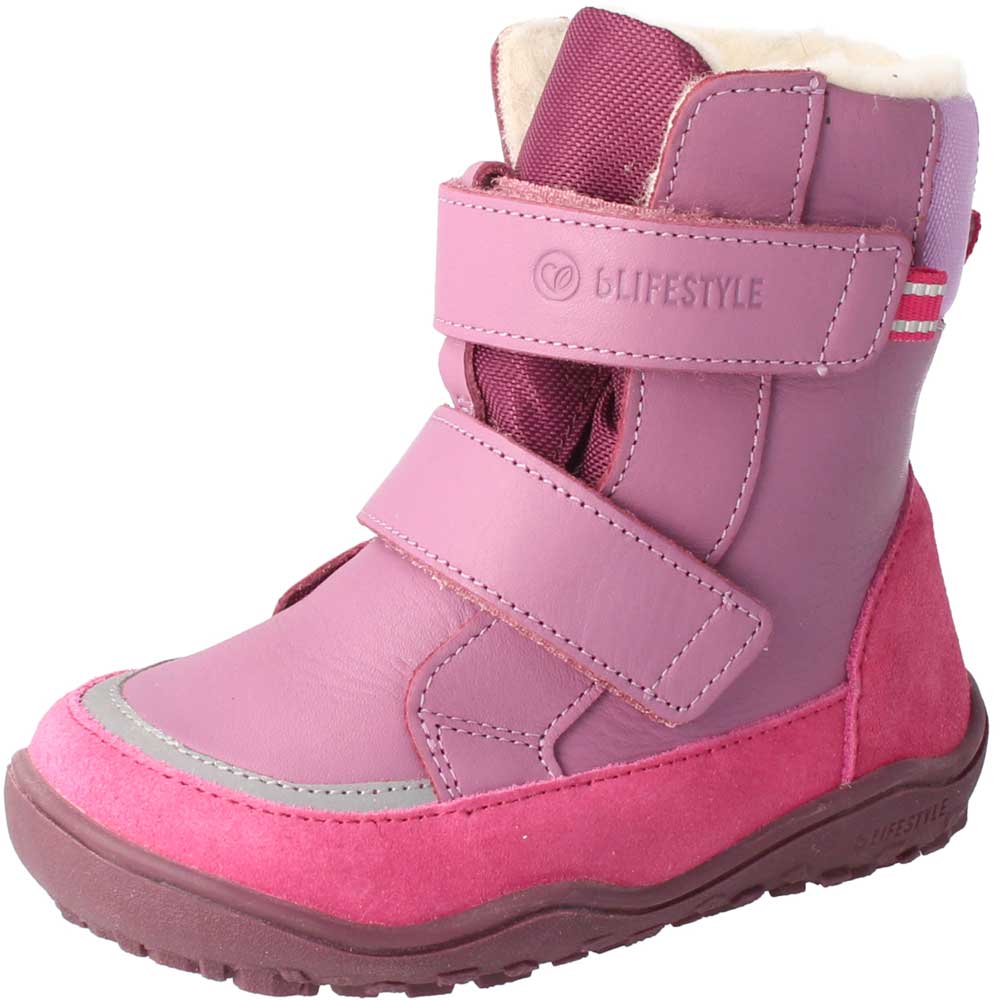 Pekari Klettstiefel Tex Wolle pastelllila