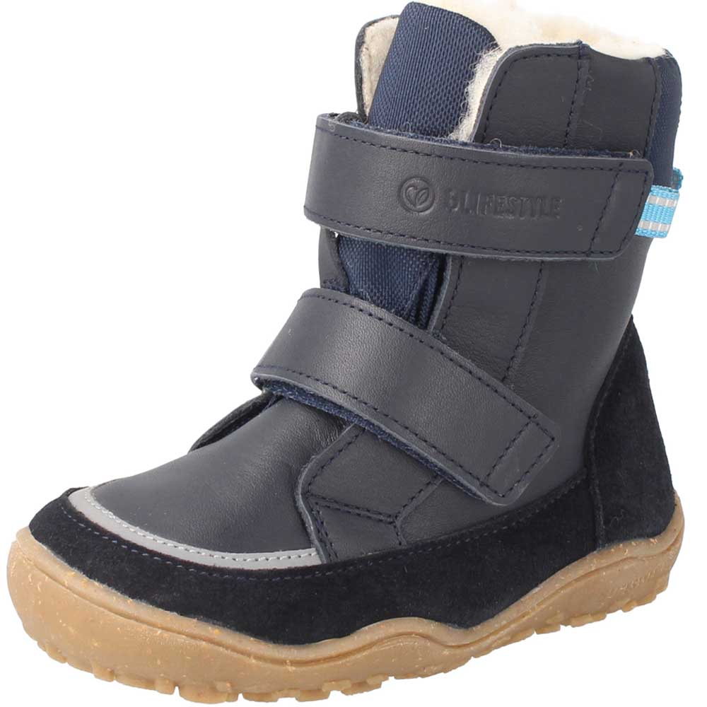 Pekari Klettstiefel Tex Wolle marine