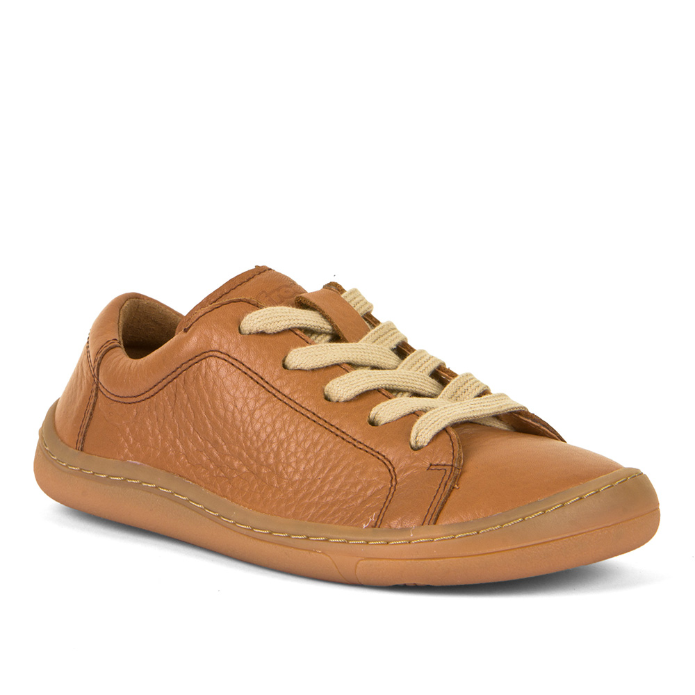 Barefoot Sneaker Schnürer cognac