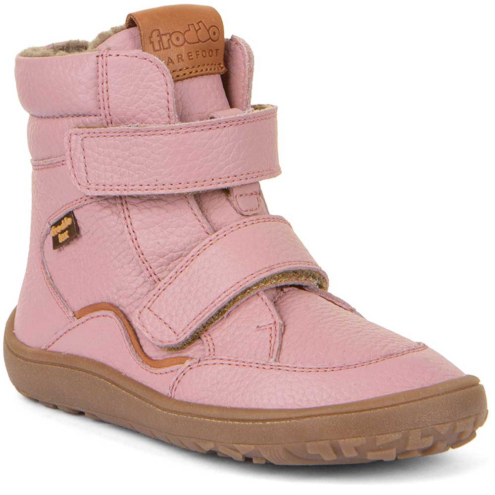 Barefoot Klettstiefel Winter Tex Nappa pink