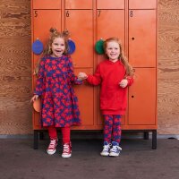 Kleid Muster lang